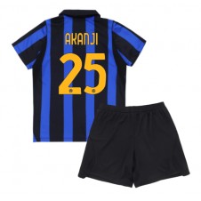 Inter Milan Manuel Akanji #25 Hemmaställ Barn 2026-27 Korta ärmar (+ Korta byxor)